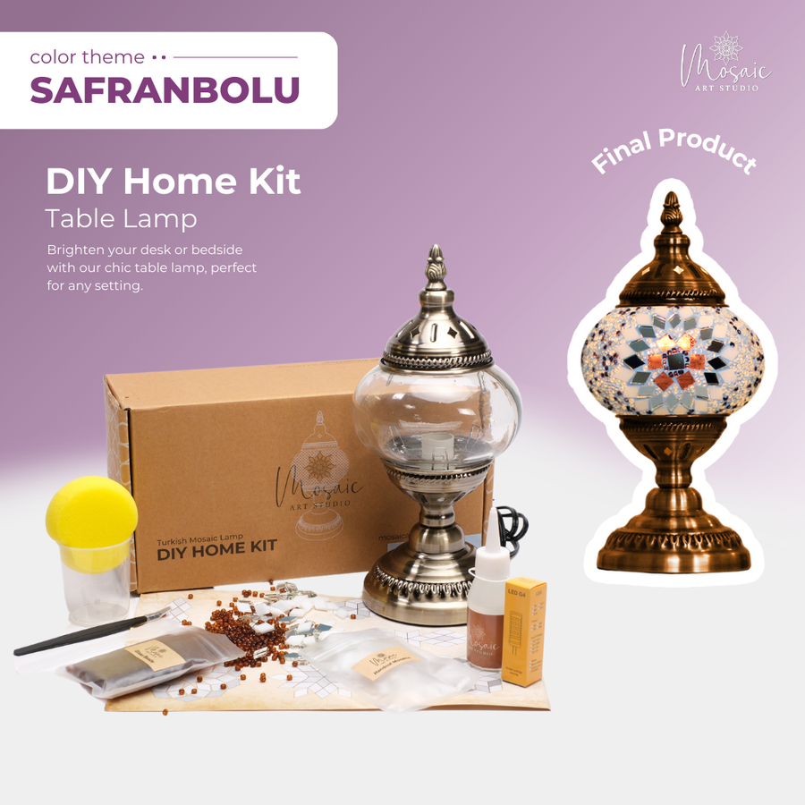 SAFRANBOLU Color Theme Turkish Mosaic Lamp DIY Home Kit