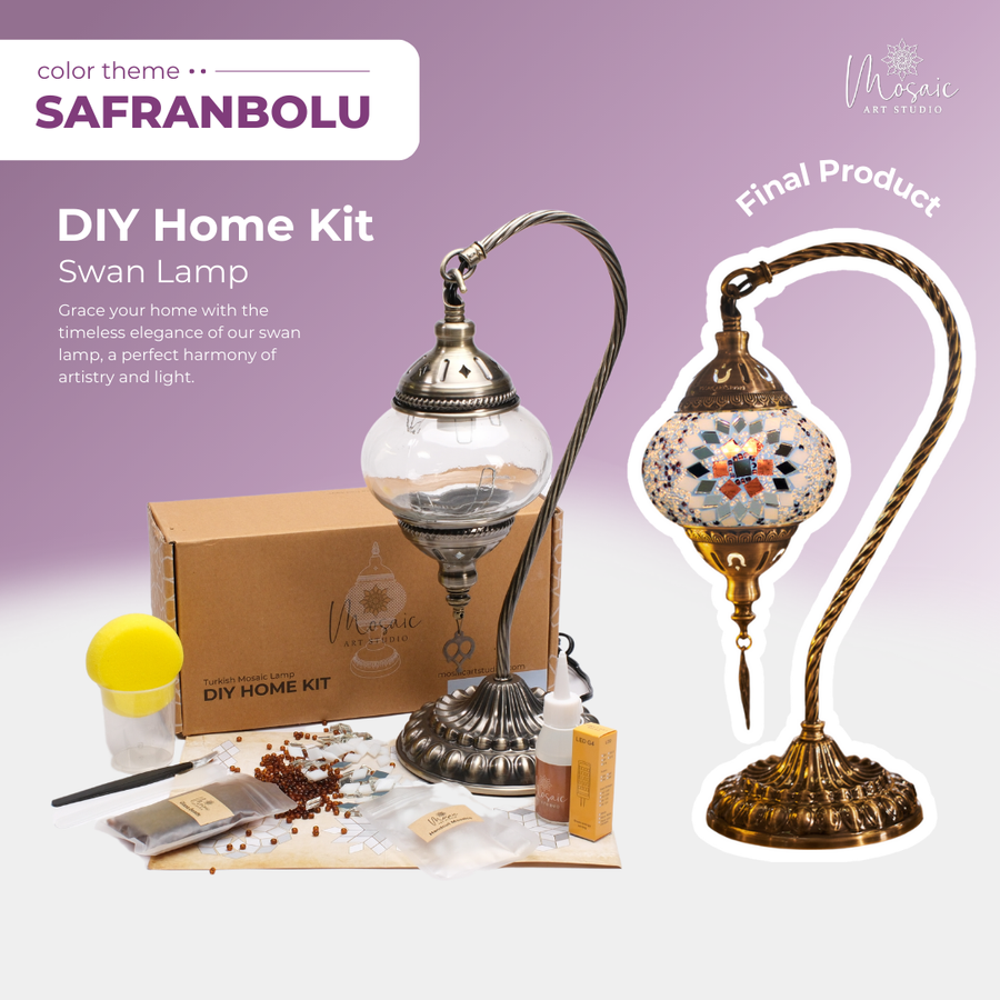 SAFRANBOLU Color Theme Turkish Mosaic Lamp DIY Home Kit