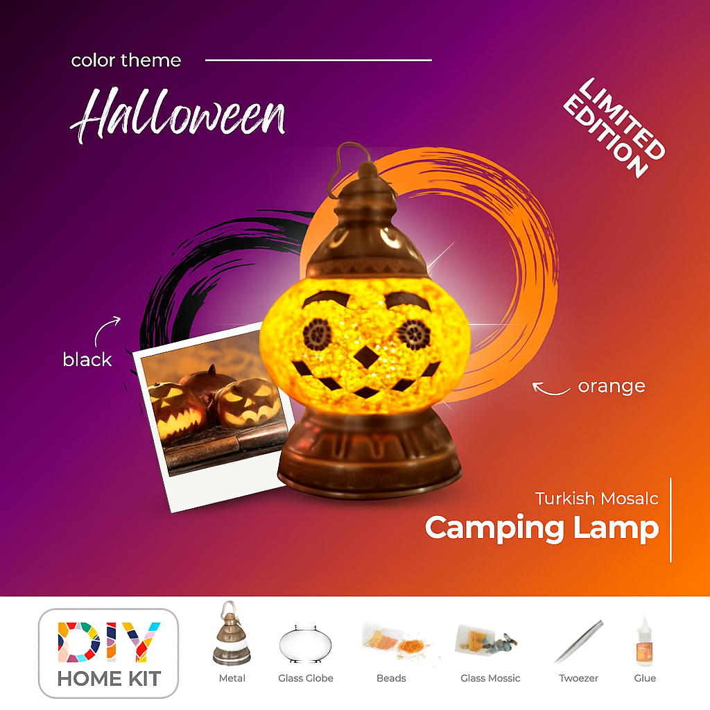 HALLOWEEN Theme Special Turkish Mosaic Lamp DIY Home Kit