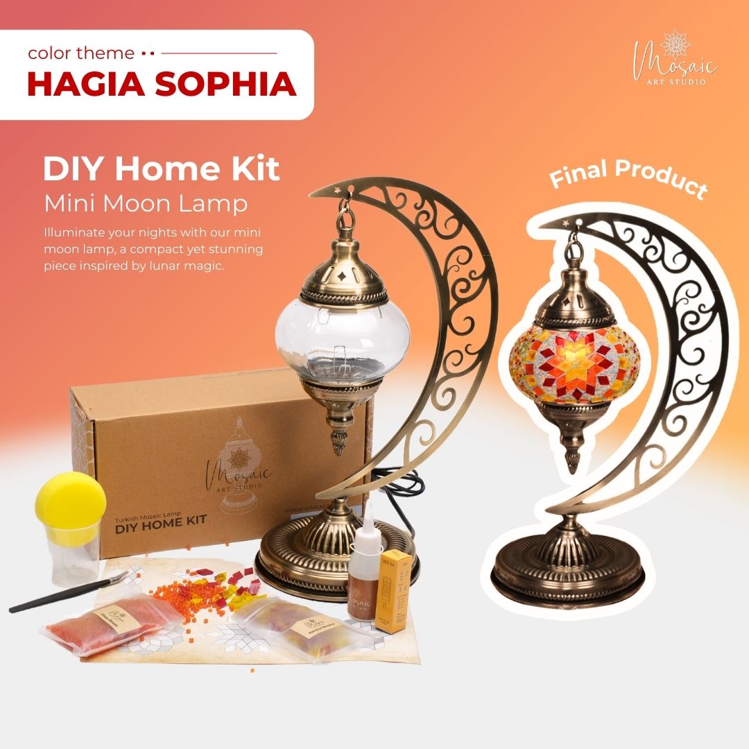 DIY Turkish Mosaic Lamp Kit – Hagia Sophia Design Theme
