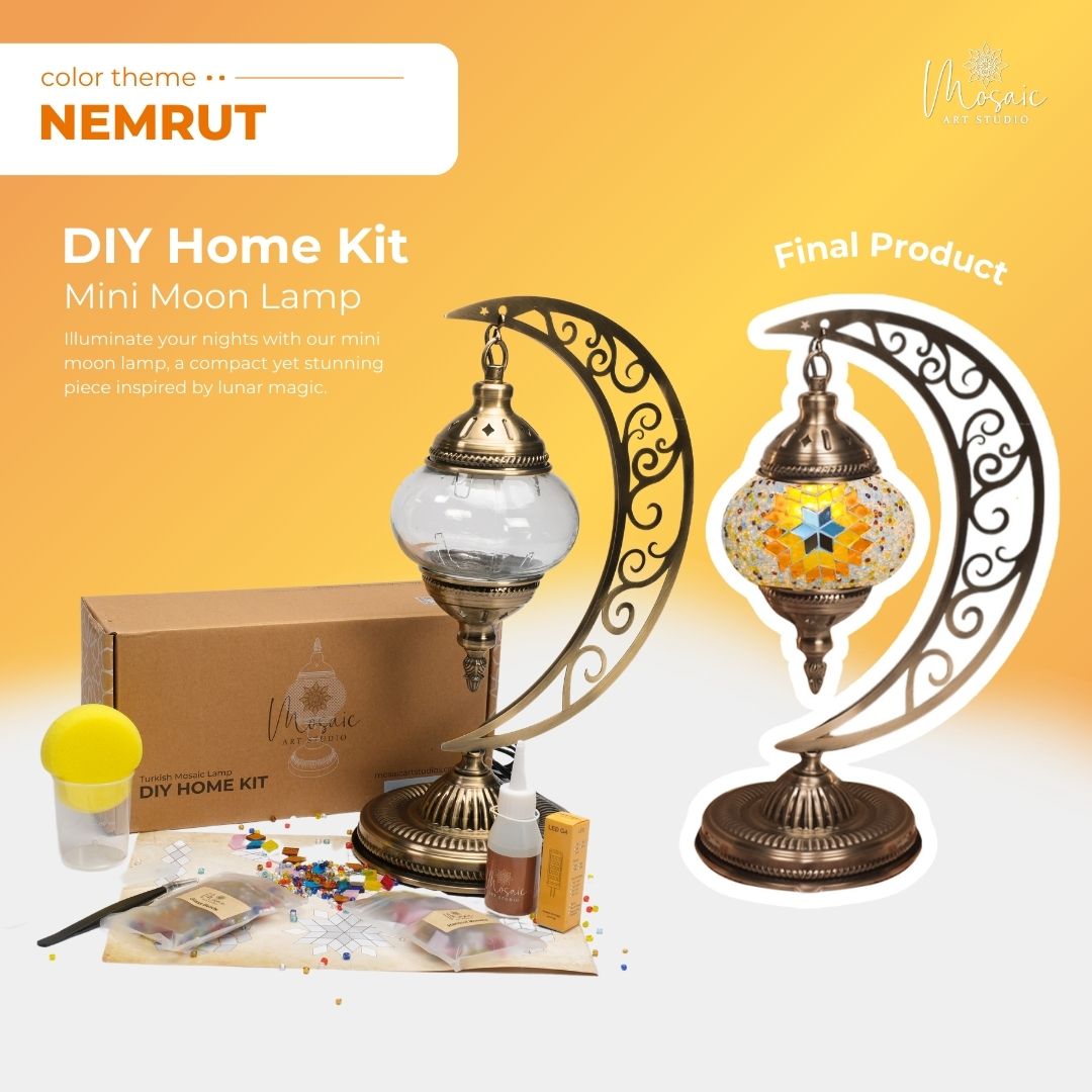Turkish Mosaic Lamp DIY Kit – Nemrut Color Theme