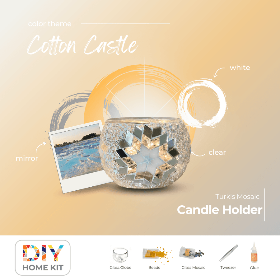 COTTON CASTLE Color Theme Turkish Mosaic Lamp DIY Home Kit